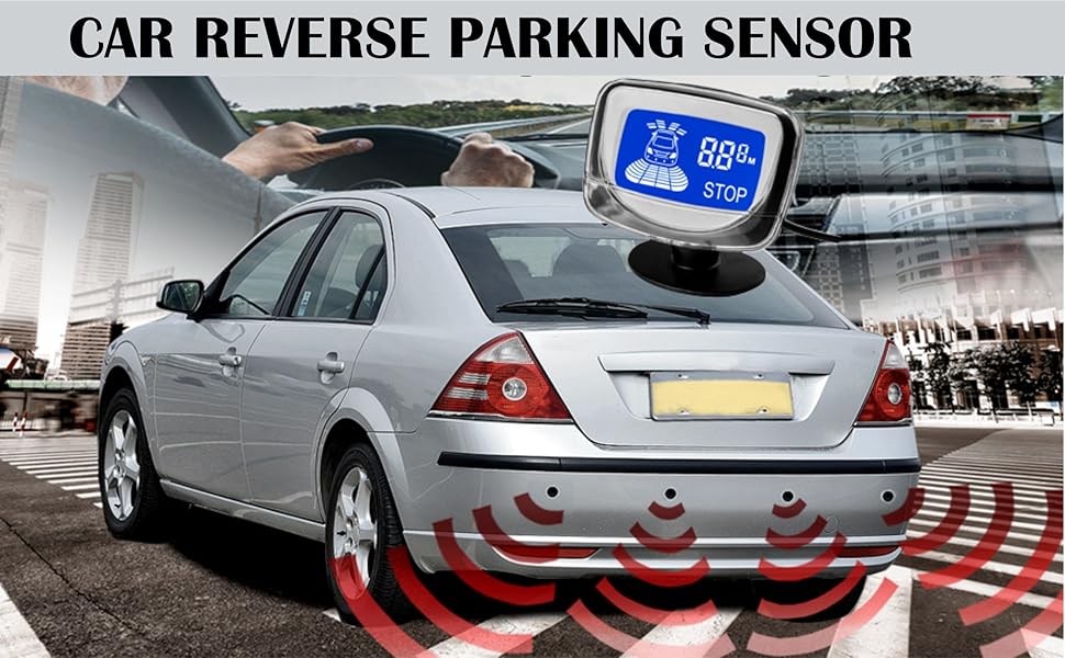 Miwings Complete Setup Car Reverse Parking Sensor with Rear Parking