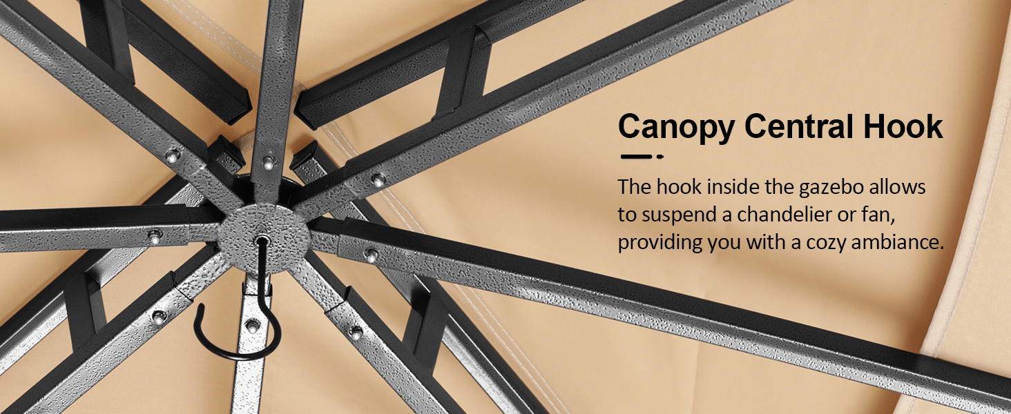 ABCCANOPY 10x12 Outdoor Gazebo Patio Gazebo with