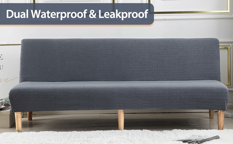 CZL 100 Waterproof Futon Covers, Leakproof Armless Sofa