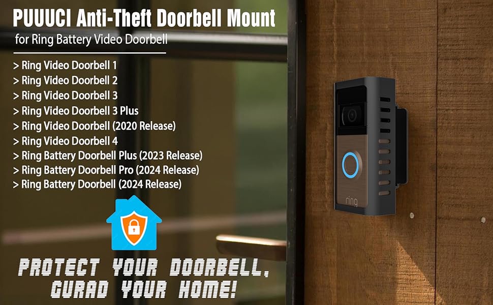 Doorbell Mount for Ring Battery Video Doorbell 1/2/3/4/(2020 Release)/Plus/pro/2024 release