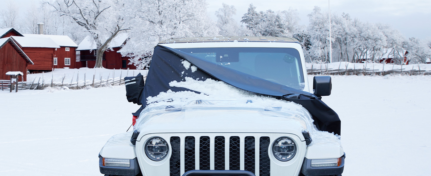 snow windshield cover for jeep