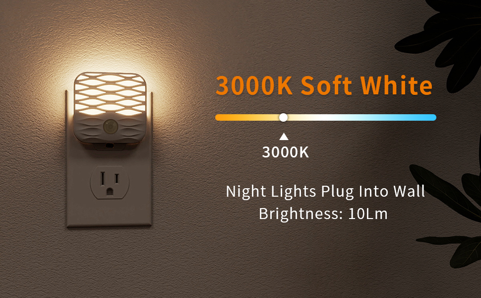 Plug-in  Warm LED Night Light