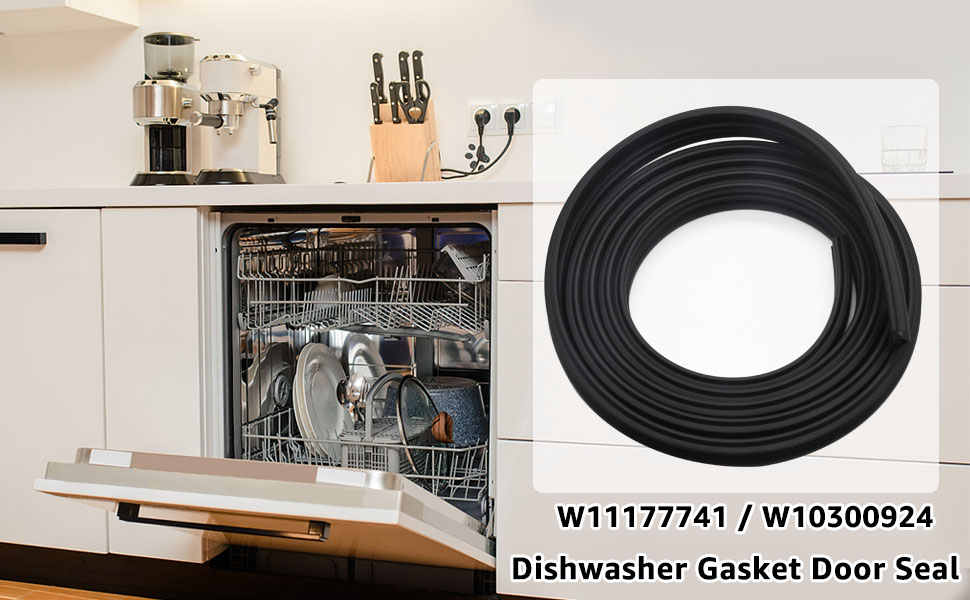 W11177741 Dishwasher Gasket Door Seal by Lusperi Compatible with