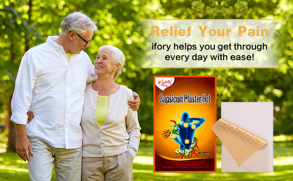 ifory 20 PCS Pain Relief Patches Capsaicin Patches