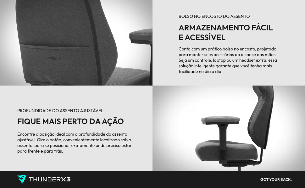 Cadeira; Conforto; Tecido; Tecnologia; Qualidade;