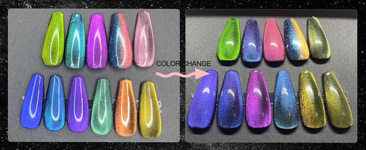 9D Cat Eye Gel Nail Polish Set
