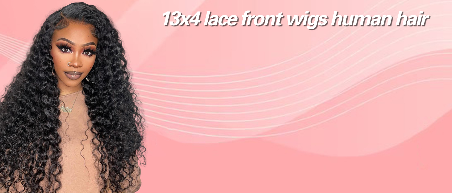water wave lace front wig human hair