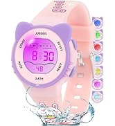 Juboos Kid's Digital Watch for Boys and Girls, Waterproof LCD Digital Sports Child Wirstwatch wit...