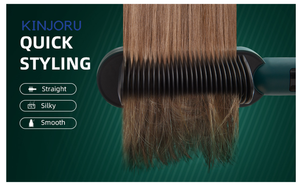 hair straightener brush comb