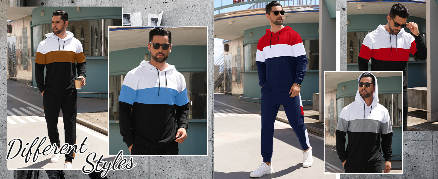 mens activewear tracksuit jogger pants mens streetwear suit mens leisure suits 2 piece