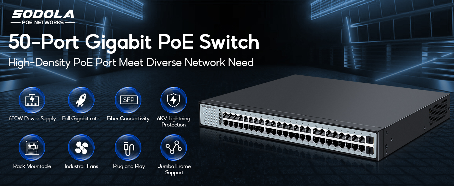 48 Port PoE Switch