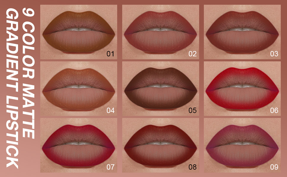 BINGBRUSH Crayon Matte Longwear Lipstick Pack Set