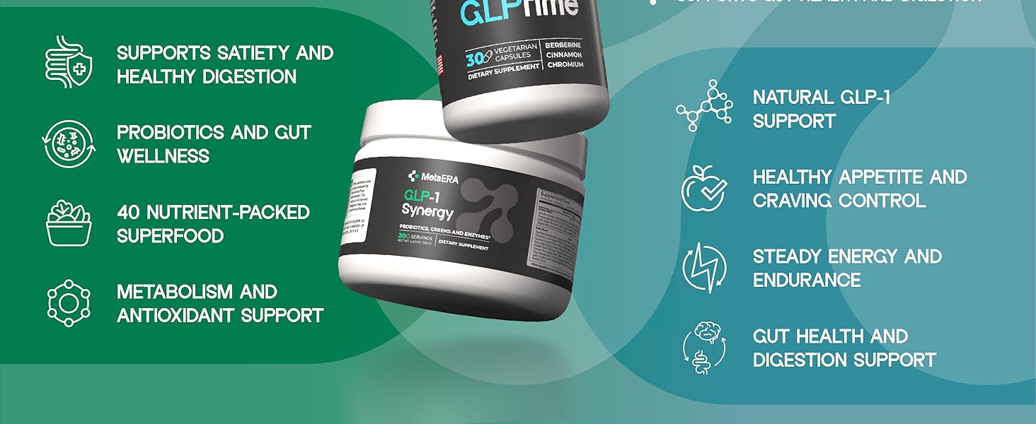 metaera glp1 glp-1 level appetite hunger control probiotic metabolism
