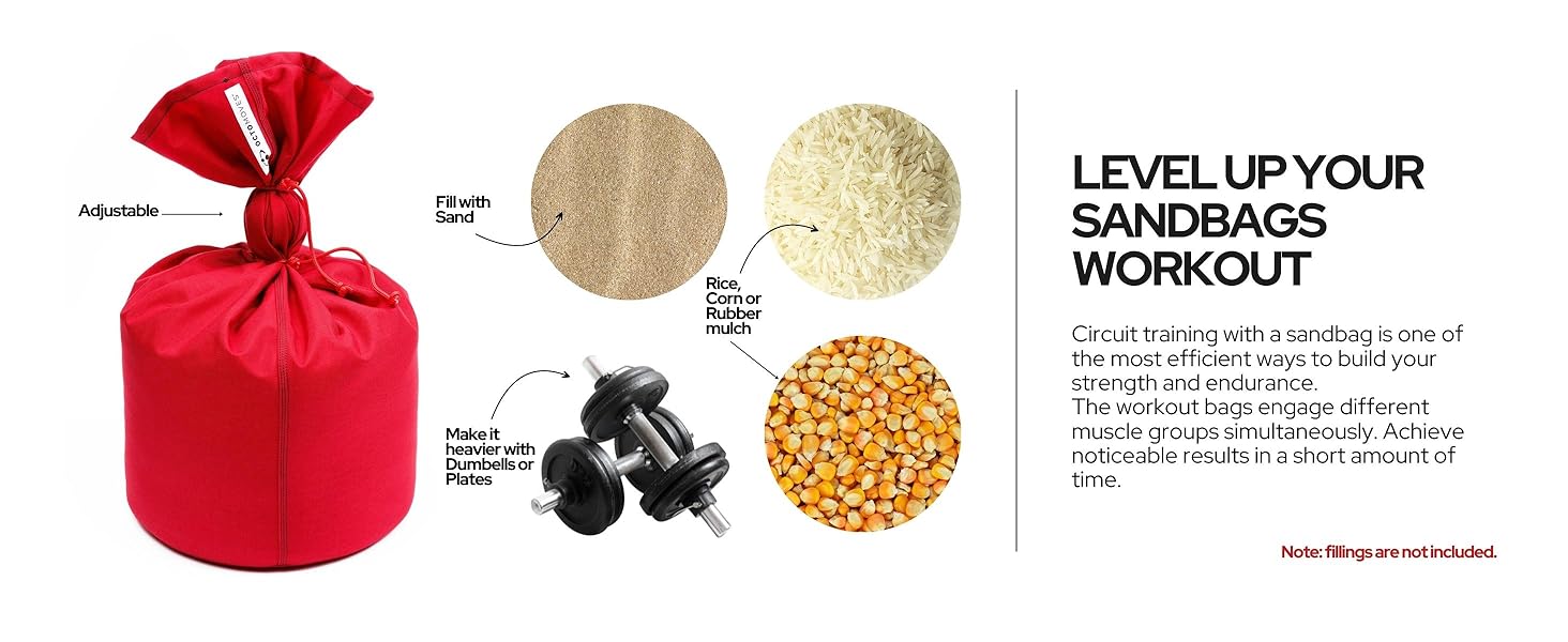 workout sandbag, sandbag workout, weighted bags, sandbag weights, workout sandbags with handles