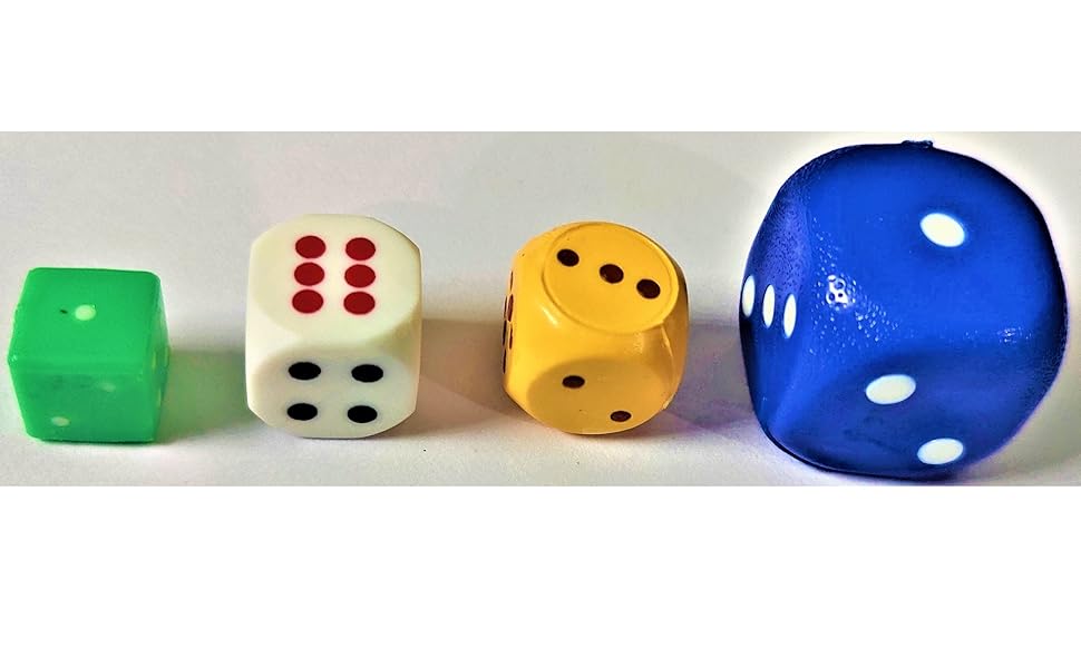 Buy SSKR Standard Dice Game with Multi Color Dice & Die for Ludo etc