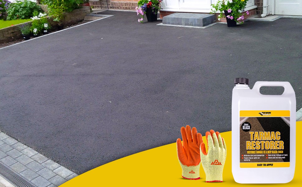PERFECTONISH Tarmac Restorer Protective Gloves 5 Litres Tarmac Paint