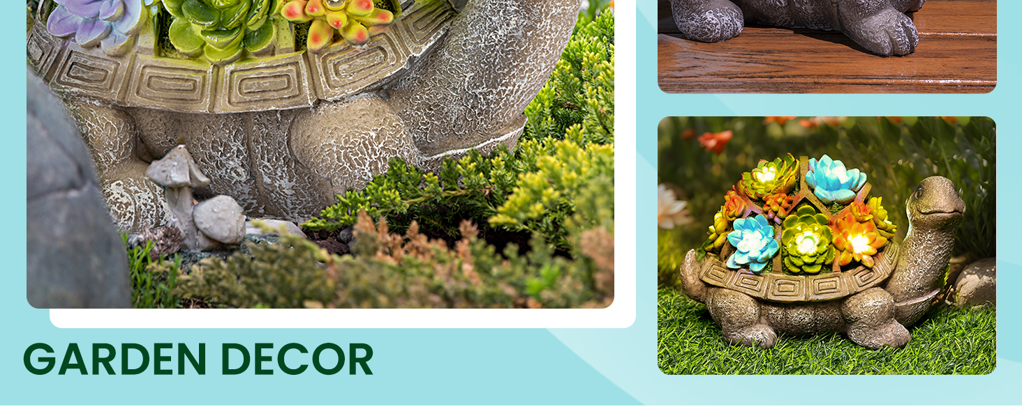 Solar Turtle Garden Ornaments 5