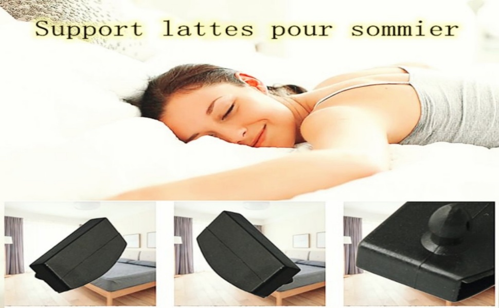 HENGYANG Mbouts Lattes pour Sommier, Lot de 30 Supports pour Sommier à Lattes de Lit, 54 mm