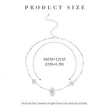 rhinestone hair chain