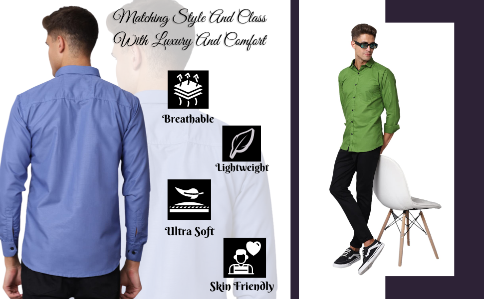 SPN-BFC Slim Fit Poly Cotton Casual Shirt for Men for party wear office 