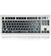自作キーボード MTMH87 87% Keyboard E-white Amazon.com: ZMX GMK87 Keyboard Barebones Kit,Gasket Mount