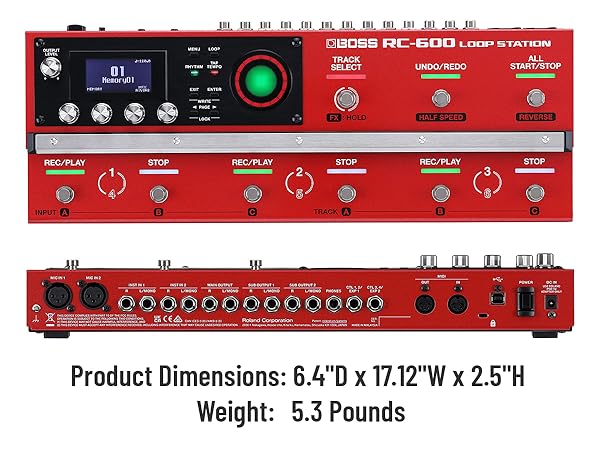【美品】BOSS RC-600 LOOP STATION Amazon.com: BOSS RC-600 Floor-Based Loop Station for Looping