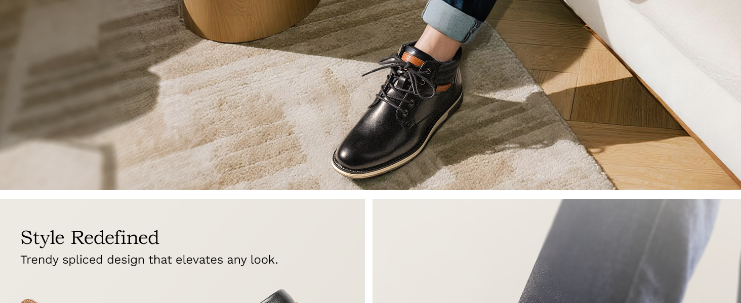 Bruno Marc Men's Classic Dress Casual Business Formal Chukka Boots