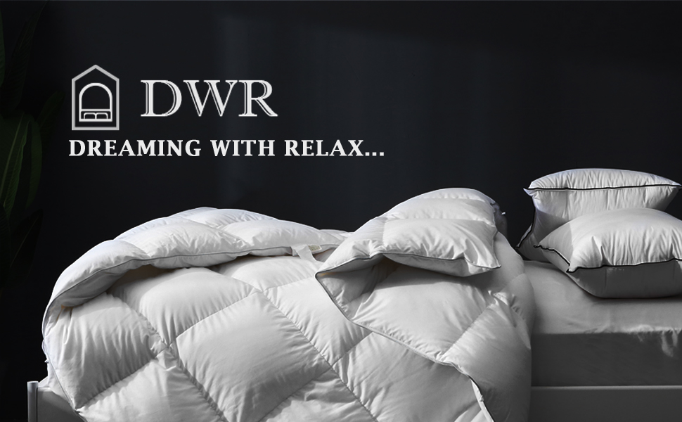 DWR Luxury Feathers Down Comforter California King, Ultra