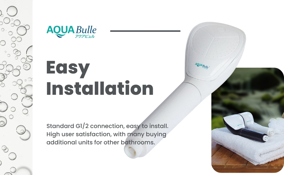 バス・洗面所用品 SILKY NANOBUBBLE SHOWER PREMIUM Japanese Shower Head with High-Density Micro Bubbles (Black