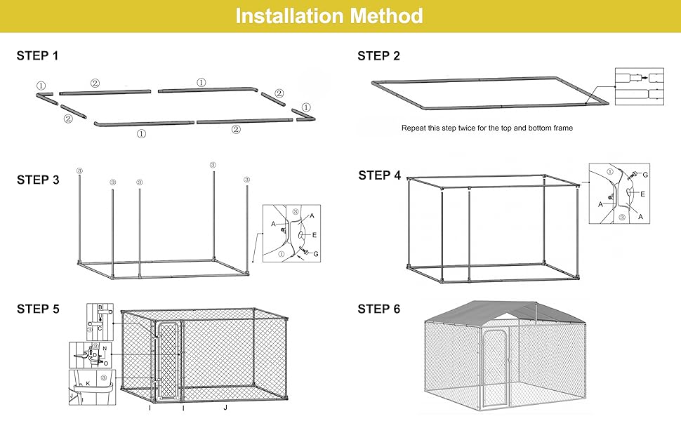 outdoor large dog kennels