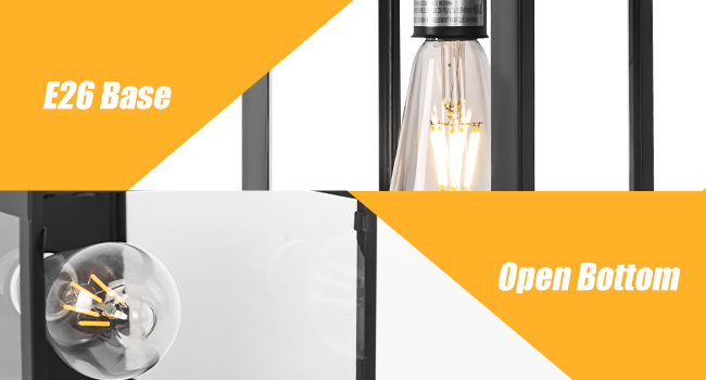industrial Wall Mount Light with clear glass modern Front porch lighting exterior lamp house garage