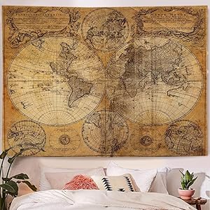 Amazon.co.jp: 正直屋 世界地図 ポスター アンティーク