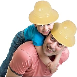 Plastic Tan Safari Hats