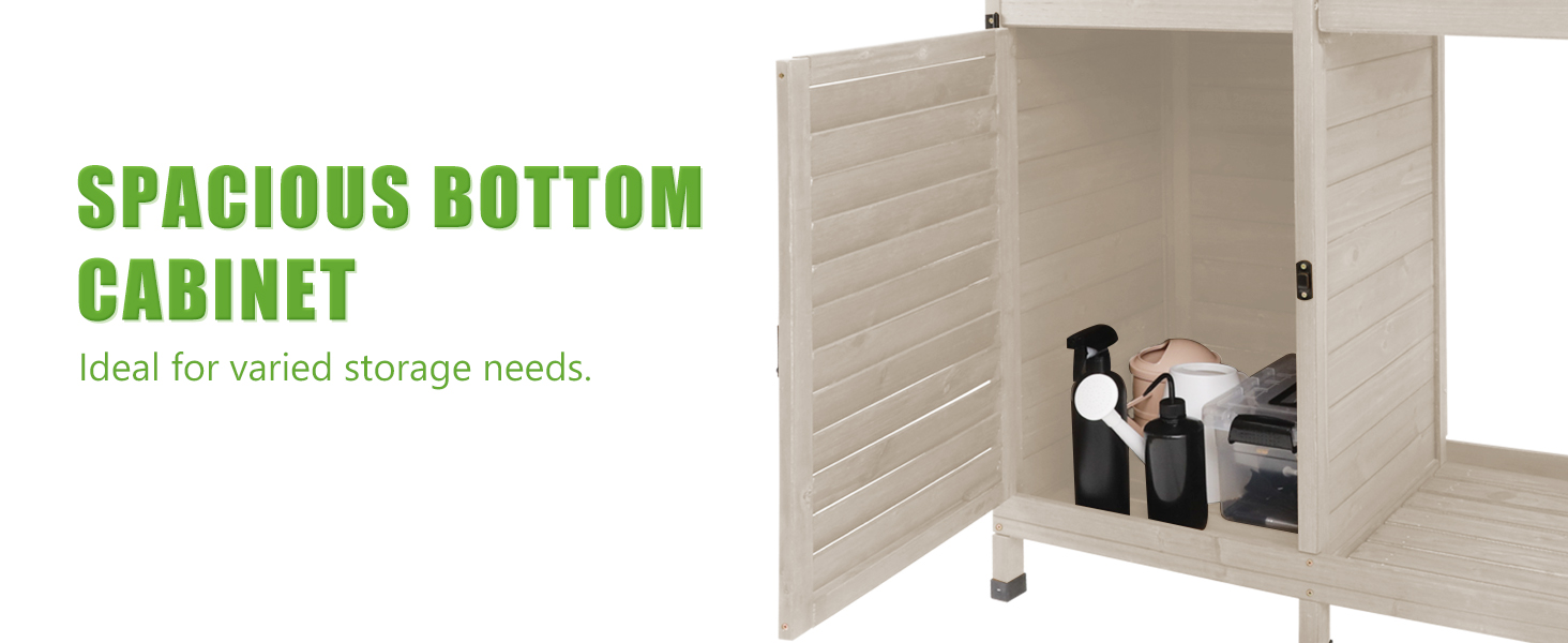 PetsCosset Garden Potting Benche Table Outdoor Wooden Work