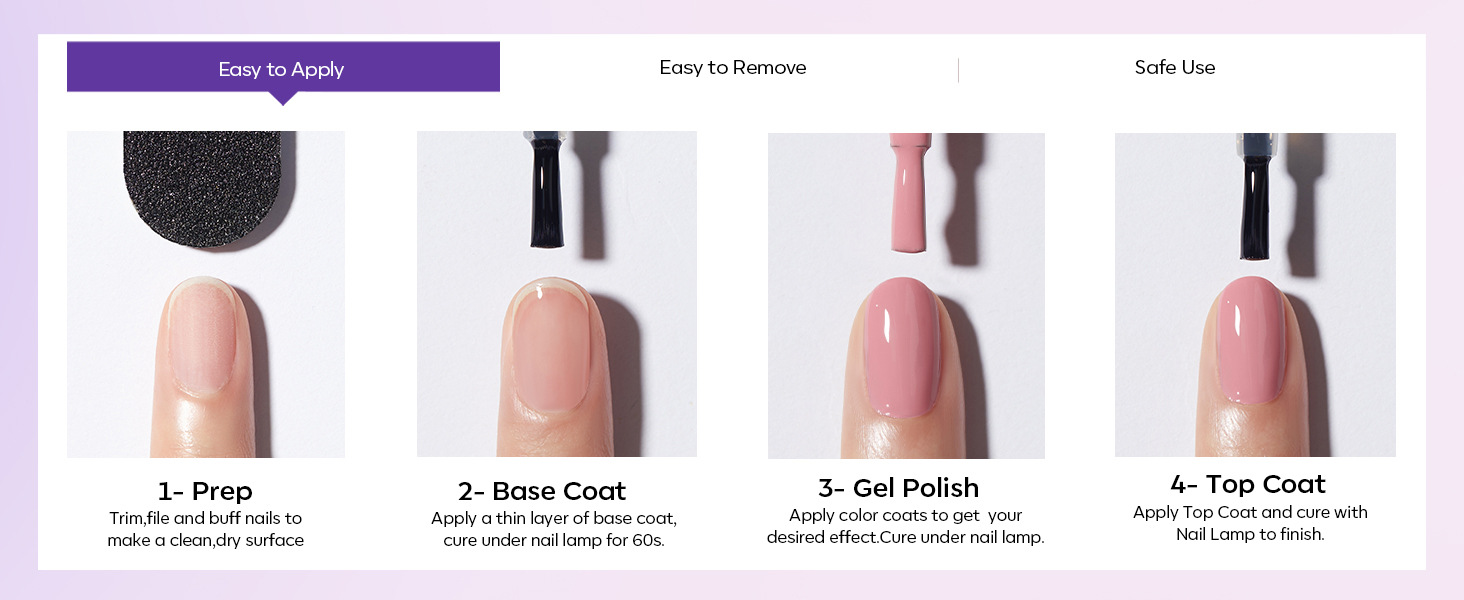 purple gel nail polish