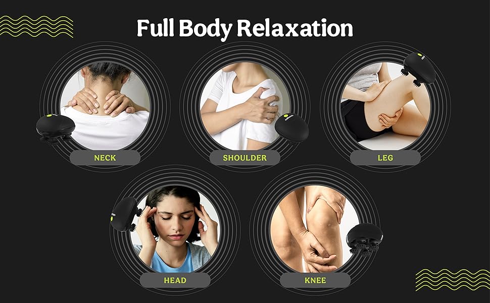 Caresmith Revive Rechargeable Electric Head Kneading Massager