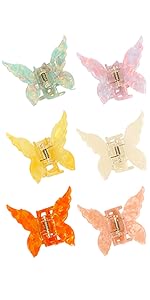 butterfly hair clips