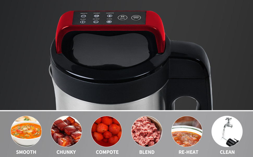 Potlimepan Soup Maker Machine 2L, 8 in 1 MultiFuncation