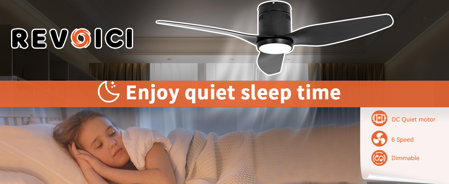 Ceiling fan running below 30dB, can be timed off, suitable for the elderly children pregnant