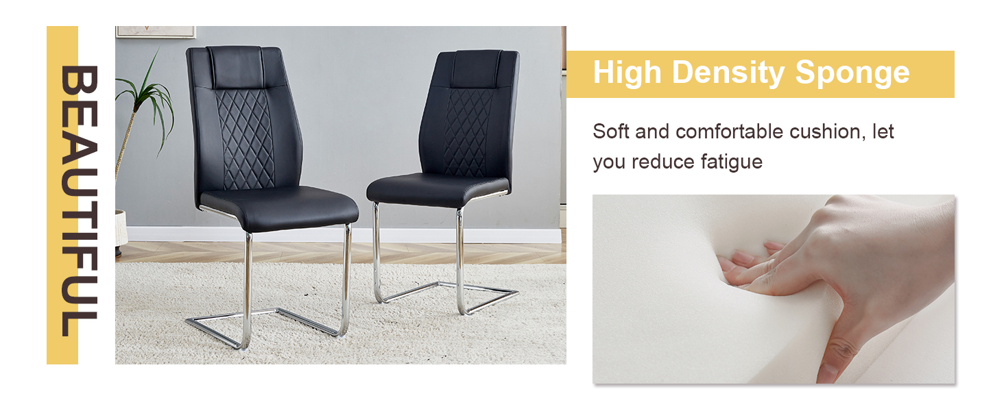 DCTPAY Glass Dining Table Set for 6, Modern 7Piece Round