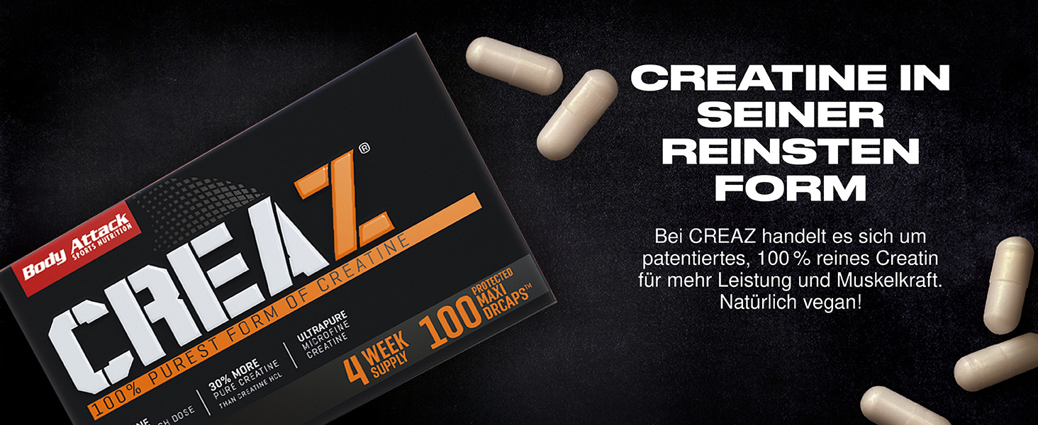 Creatin Kapseln Creaz Kapseln Reines Creatin Muskelkraft