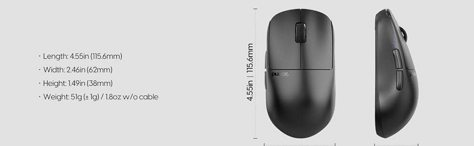 Amazon.co.jp: Pulsar Gaming Gears X2H v3 Mini ワイヤレス