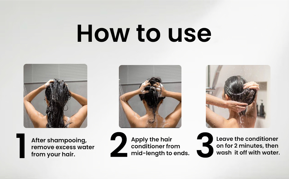 Sulfate-free conditioner for curly hair enhances shine promotes growth and reduces hair fall