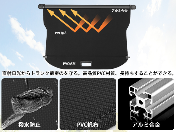 CEMOFE プリウス60系専用 ノカバー ロールシェード プライバシー保護 Amazon | CEMOFE プリウス60系専用 トノカバー ロールシェード