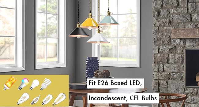 E26 hanging pendant light