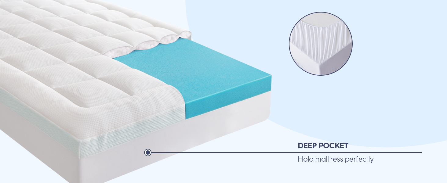 bamboo memory foam mattress topper
