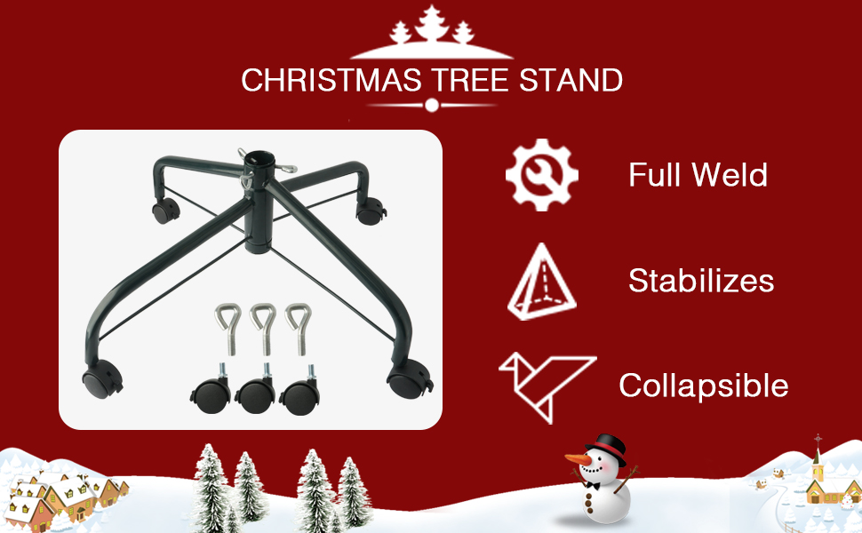 Ouvin Christmas Tree Stand 21 Inch Metal Christmas Tree