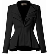 Hybrid & Company Women Double Notch Lapel Office Blazer