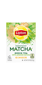 Lipton Magnificent Japanese Matcha Ginger Tea, 15 ct
