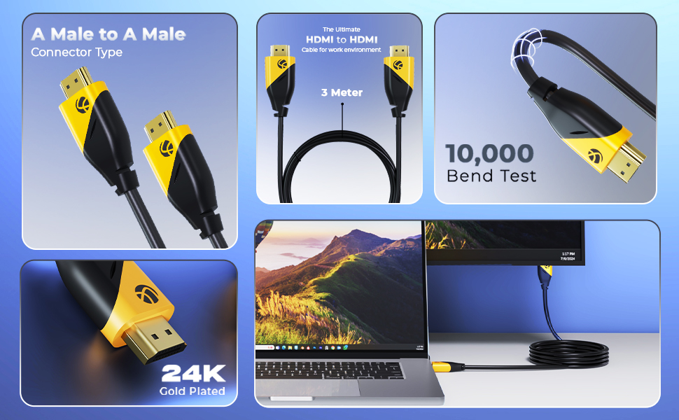 Lapcare HDMI 2.0 PVC Cable 3M (LHC-108)